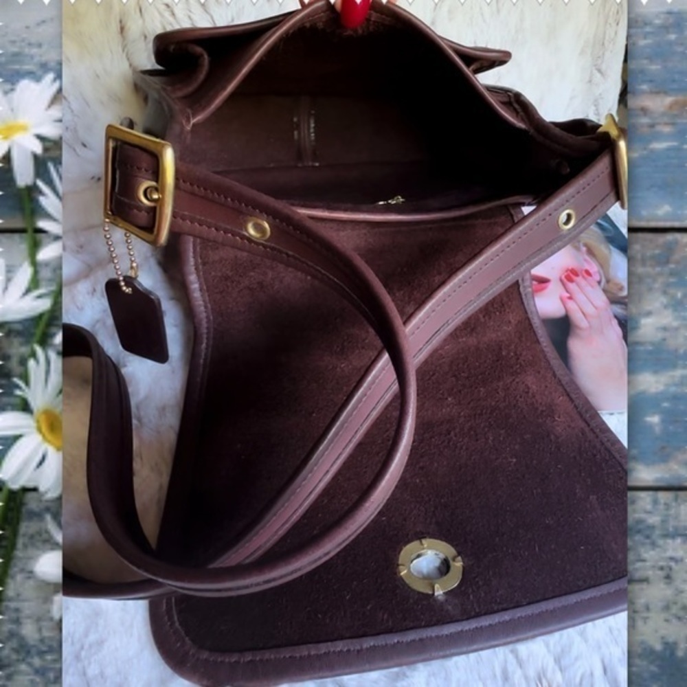 COACH MAHOGANY BROWN CROSSBODY RAMBLER 9061 - Picture 5 of 15